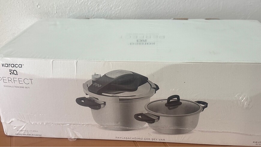 karaca perfect gray 4-6 LT Düdüklü set