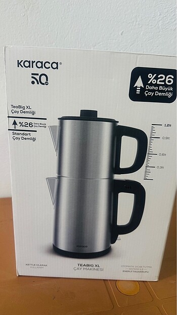 karaca tea big XL çay makinesi Çelik