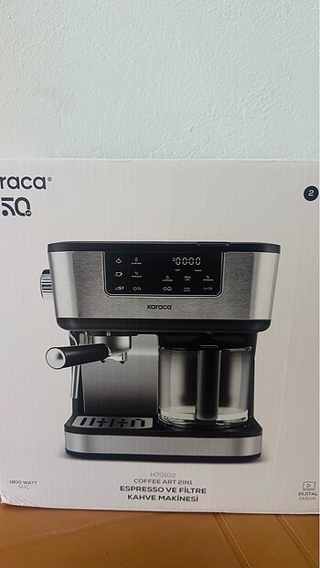 Karaca Coffe art 2 ın 1 Ekspresso ve Filtre Kahve Mk