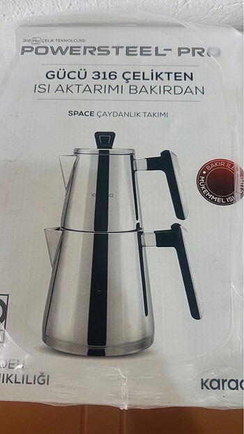 Karaca Space çaydanlık 316 çelik orta boy