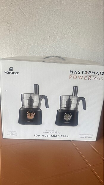 karaca mastermaid 11 in 1 mutfak robotu Matte Black Sılver