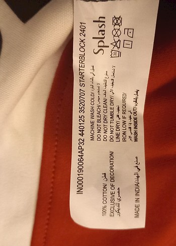 Starter Logolu Kırmızı Siyah Uzun Kollu Tişört - Görsel 6