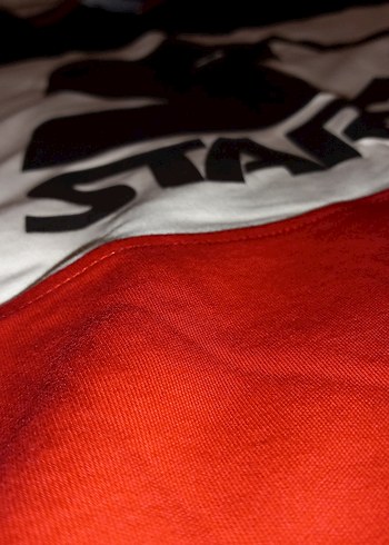 Starter Logolu Kırmızı Siyah Uzun Kollu Tişört - Görsel 4