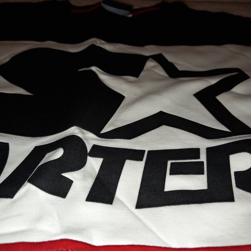 Starter Logolu Kırmızı Siyah Uzun Kollu Tişört - Görsel 5