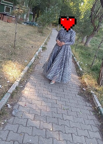Henna Gelinlik Simli elbise