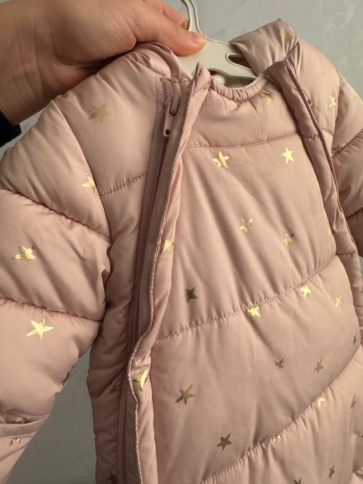 Kız Bebek Kahverengi Kürklü Kar Tulumu - Görsel 2