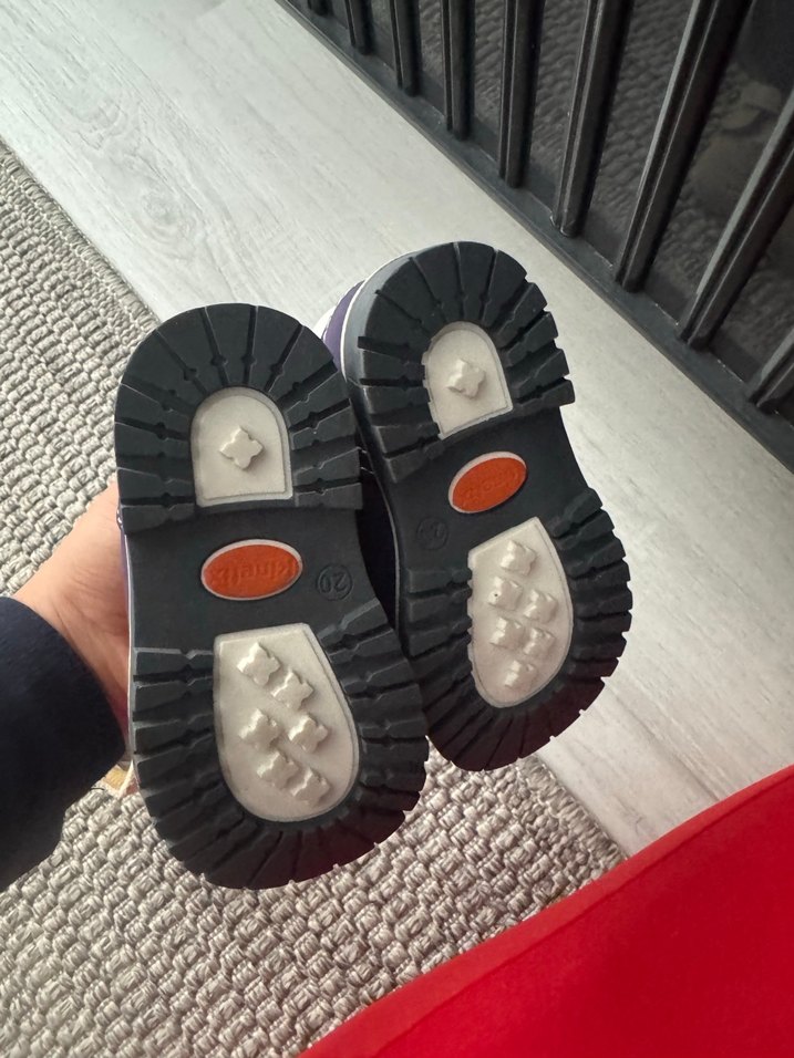 Mor Süet Erkek Bebek İlk Adım Ayakkabısı - Görsel 2