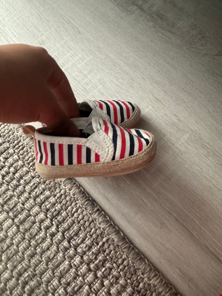 Renkli Çizgili Erkek Bebek İlk Adım Ayakkabısı - Görsel 2