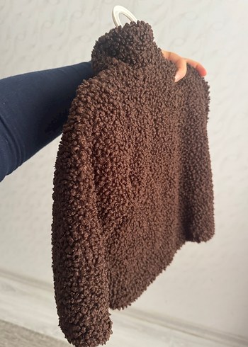 Düğmeli Kahverengi Erkek Çocuk Kabanı - Görsel 2