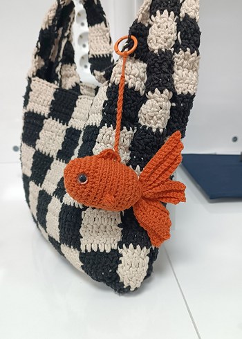 Örgü Balık Anahtarlık - Görsel 4