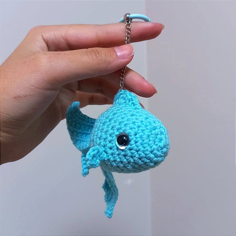 Örgü Balık Anahtarlık - Görsel 3