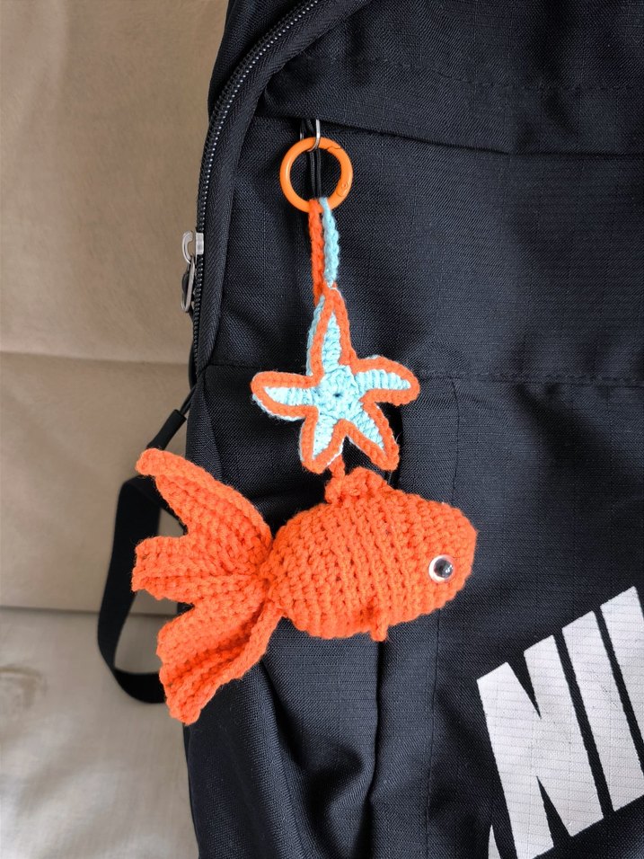 Örgü Balık Anahtarlık - Görsel 2