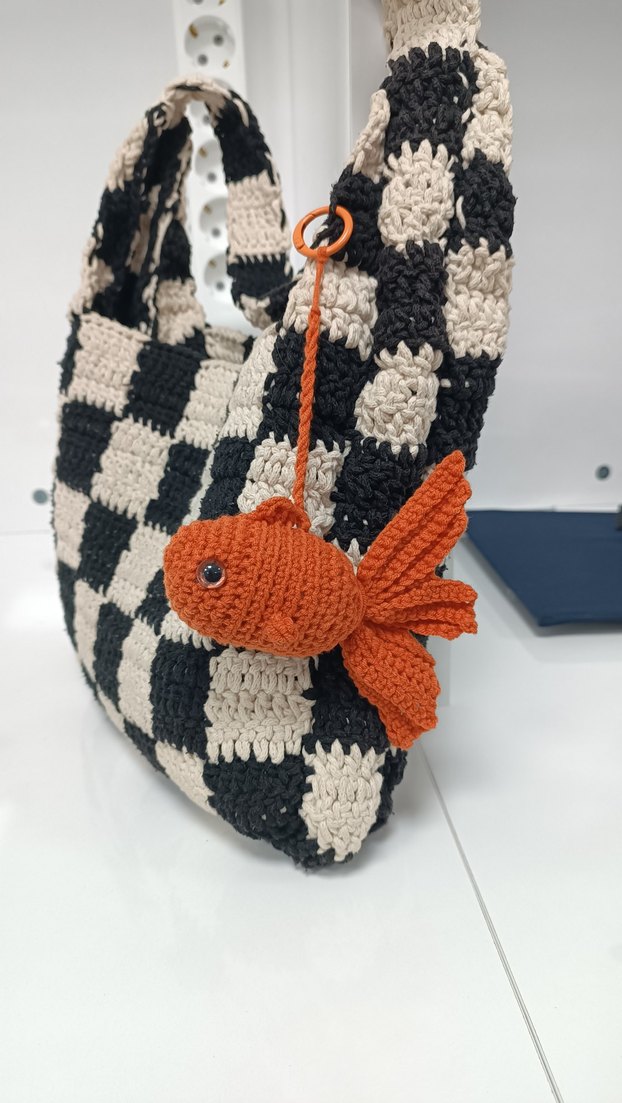 Örgü Balık Anahtarlık - Görsel 4