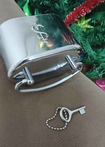 nostaljik iş bankasi kumbarasi & anahtarli - Görsel 3