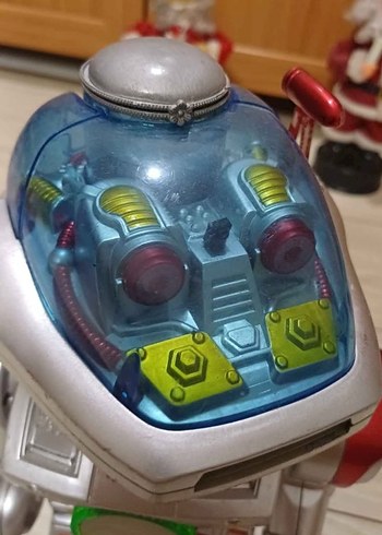 Renkli sesli ışıklı hareketli konuşan dans eden robot - Görsel 4