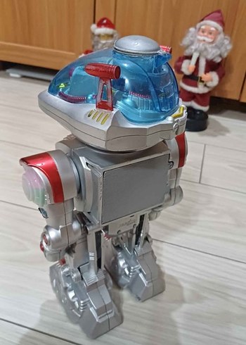 Renkli sesli ışıklı hareketli konuşan dans eden robot - Görsel 5