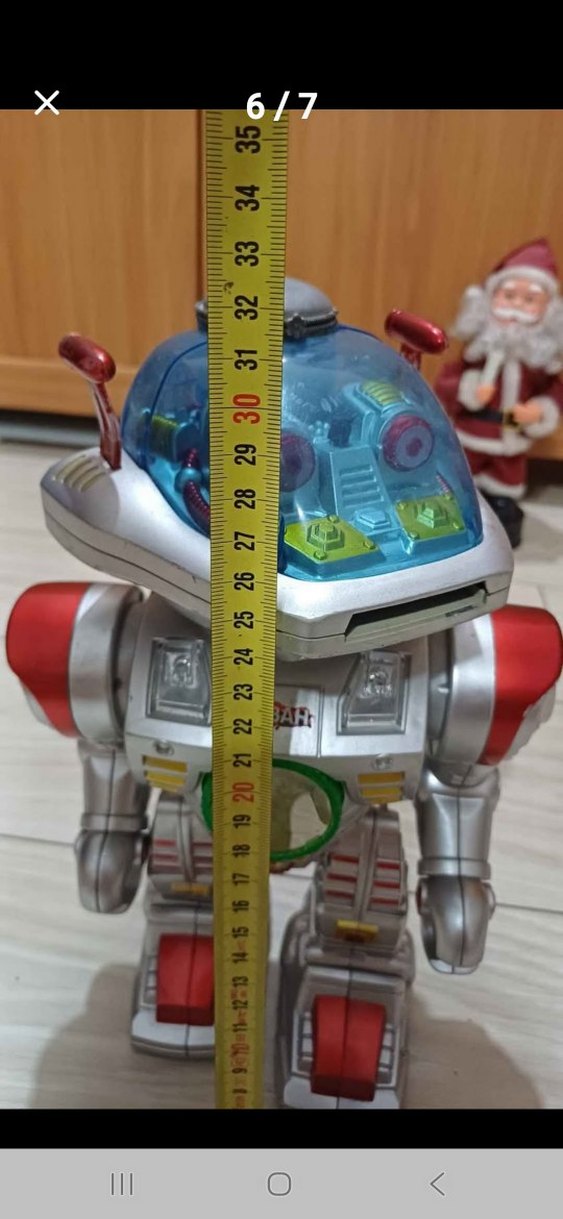 Renkli sesli ışıklı hareketli konuşan dans eden robot - Görsel 2