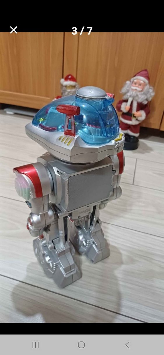 Renkli sesli ışıklı hareketli konuşan dans eden robot - Görsel 5