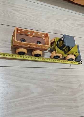 Khaki ve Gri Oyuncak Traktör - Görsel 6