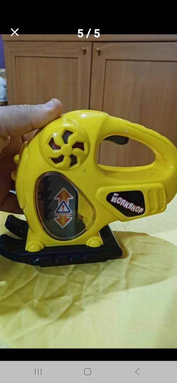 Sarı Renkli Eğitici Oyuncak Matkap ve Testere - Görsel 2