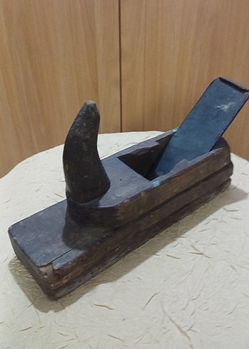 Antika boynuzlu marangoz ahşap rendesi - Görsel 3