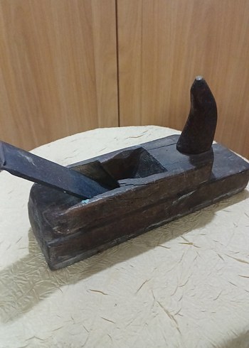 Antika boynuzlu marangoz ahşap rendesi - Görsel 6