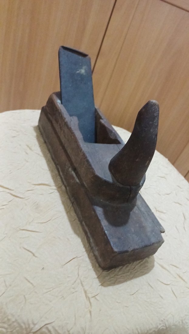 Antika boynuzlu marangoz ahşap rendesi - Görsel 2