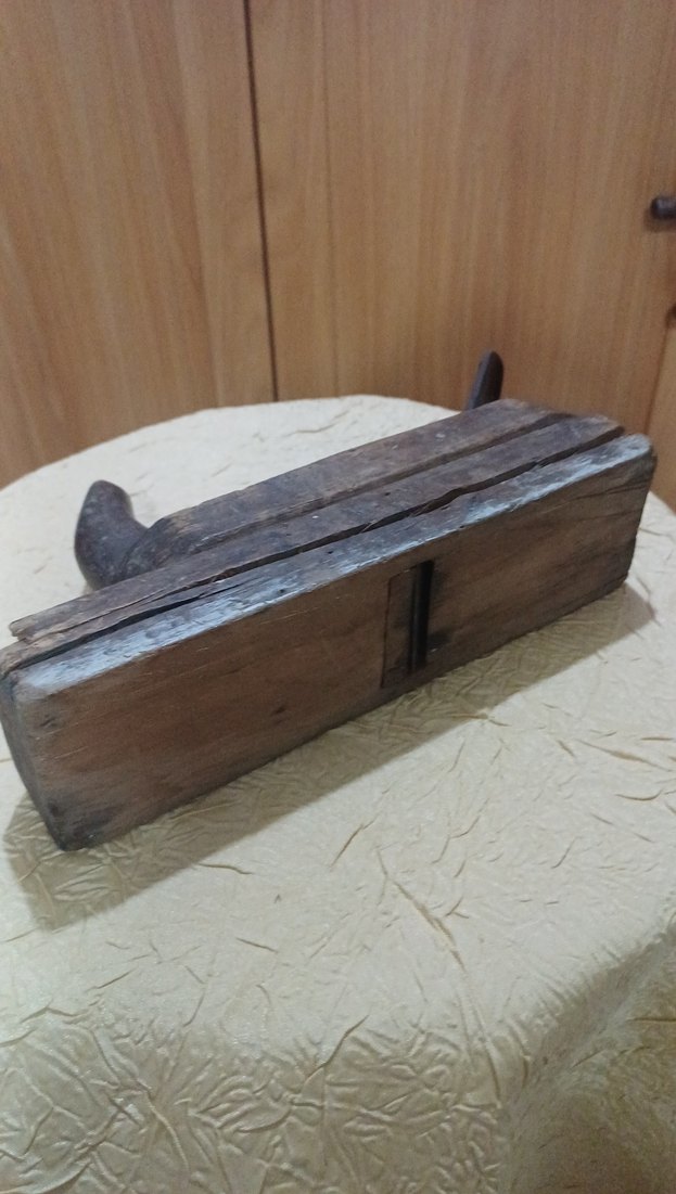 Antika boynuzlu marangoz ahşap rendesi - Görsel 4