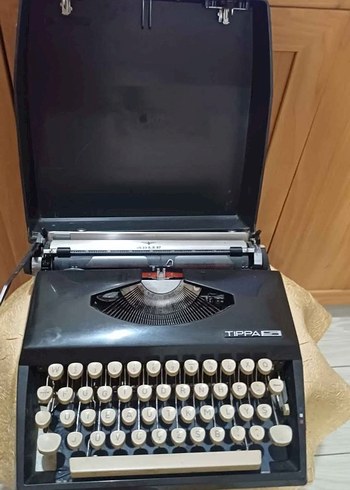 Nostaljik Siyah TIPPA çantalı  Daktilo - Görsel 6