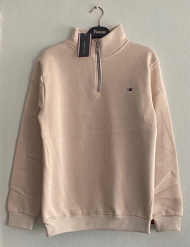 Unisex Yarım Fermuarlı Sweat
