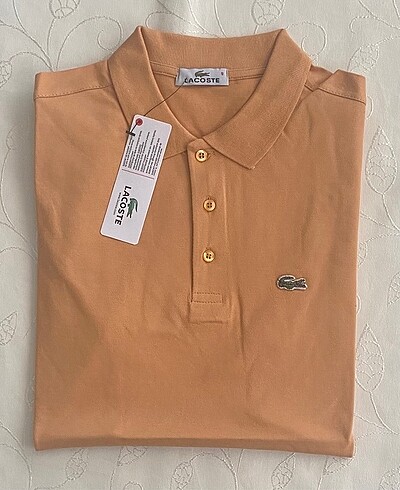 Unisex Pudra Renk Polo Yaka T-Shirt