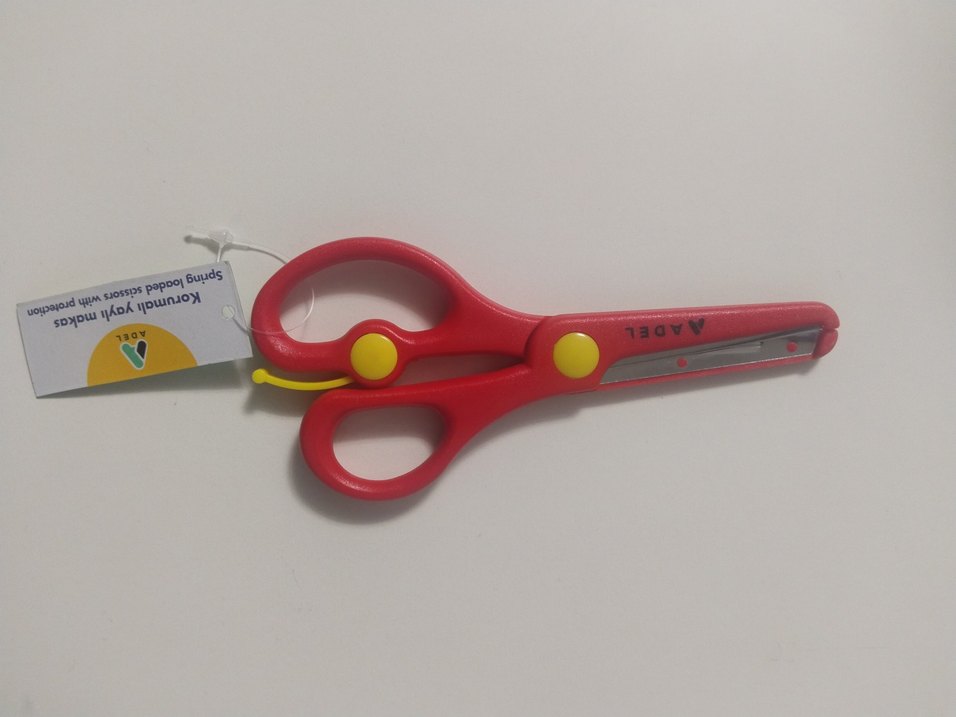 Renkli Kırmızı Okul Makası - Görsel 2