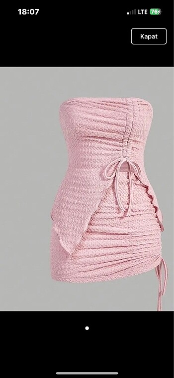 Shein pembe takım