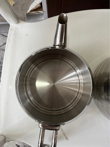 Korkmaz demlik. 3 litre alt tarafı üst 1 litre - Görsel 6