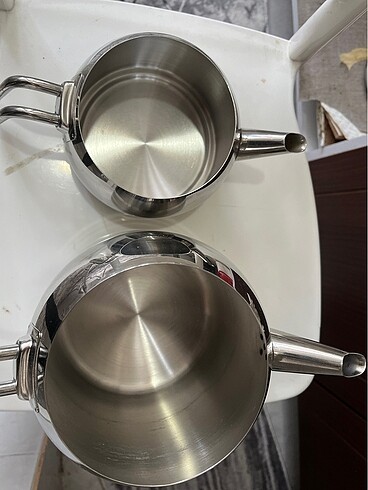 Korkmaz demlik. 3 litre alt tarafı üst 1 litre - Görsel 7