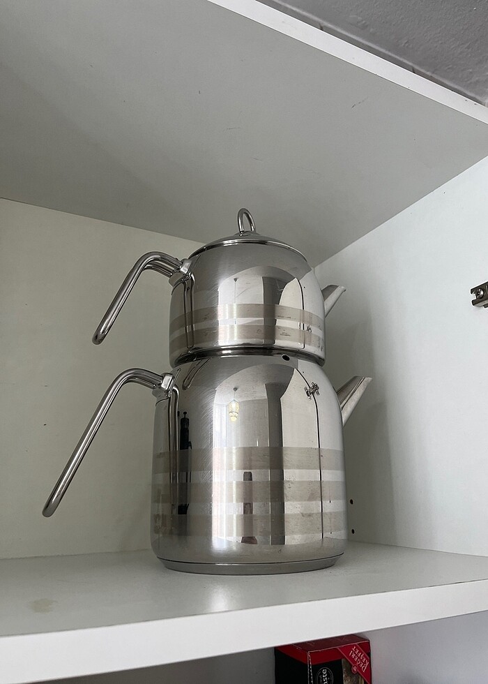 Korkmaz demlik. 3 litre alt tarafı üst 1 litre - Görsel 3