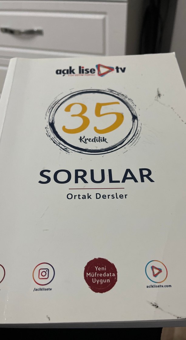 35 Kredilik Ortak Dersler Soru Bankası - Görsel 2