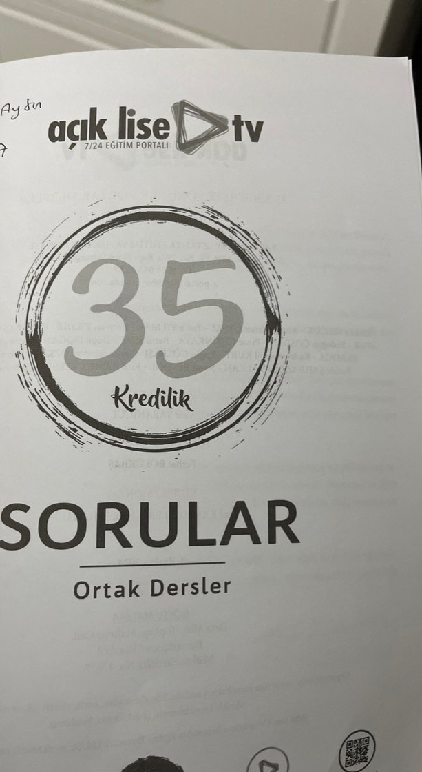 35 Kredilik Ortak Dersler Soru Bankası - Görsel 3