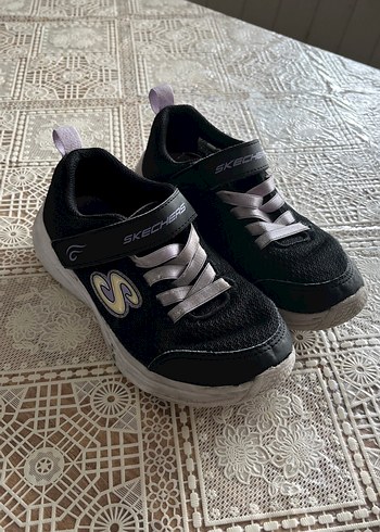 Kız Çocuk Siyah Skechers Spor Ayakkabı - Görsel 6