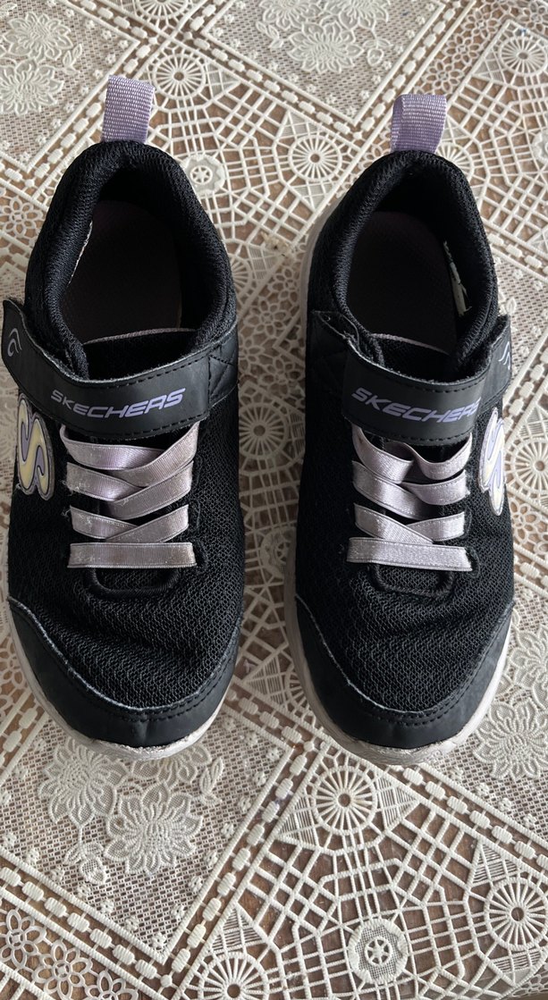 Kız Çocuk Siyah Skechers Spor Ayakkabı - Görsel 4