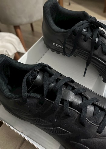 Siyah Erkek Futbol Ayakkabısı Bağcıklı - Görsel 3