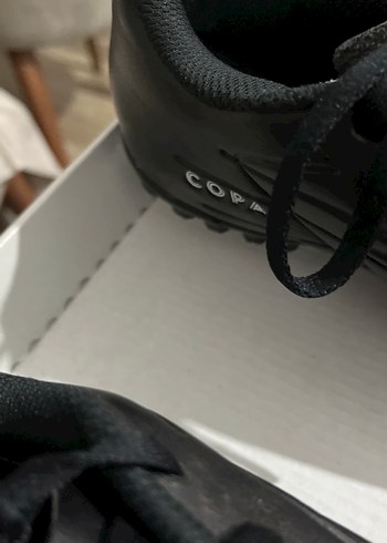 Siyah Erkek Futbol Ayakkabısı Bağcıklı - Görsel 4