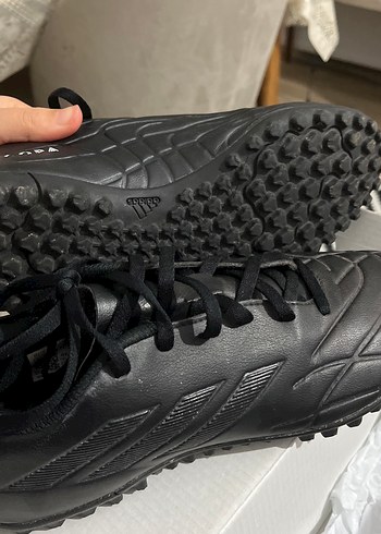 Siyah Erkek Futbol Ayakkabısı Bağcıklı - Görsel 7