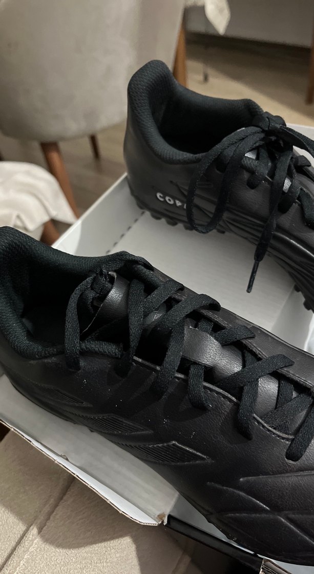 Siyah Erkek Futbol Ayakkabısı Bağcıklı - Görsel 3