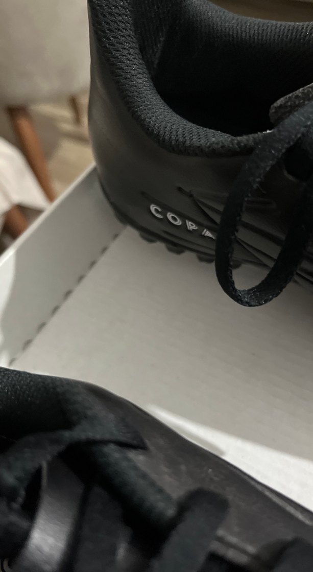 Siyah Erkek Futbol Ayakkabısı Bağcıklı - Görsel 4