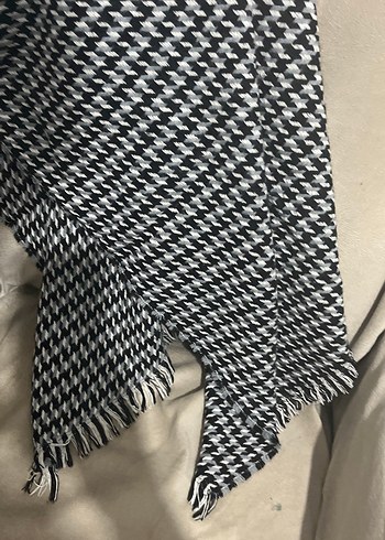 Kemerli Gri Kadın Şal - Görsel 7