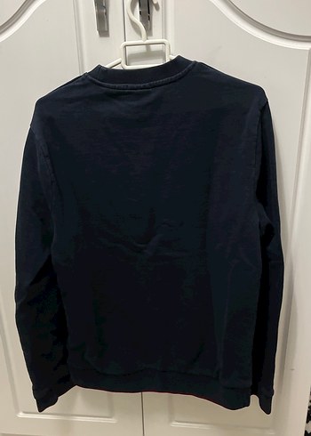 Erkek Lacivert Baskılı Sweatshirt - Görsel 5