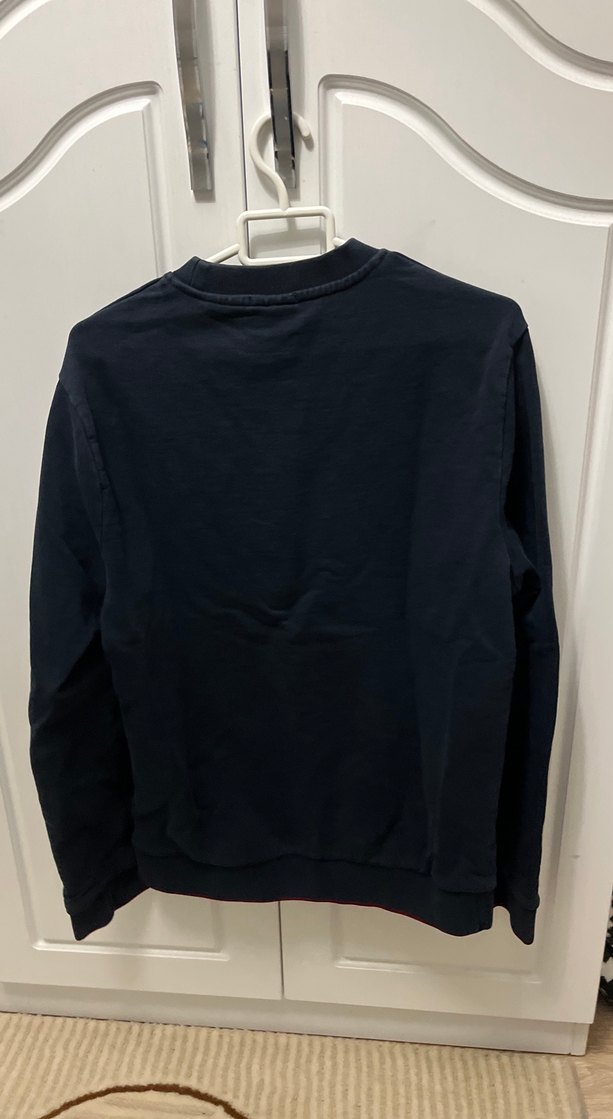 Erkek Lacivert Baskılı Sweatshirt - Görsel 5