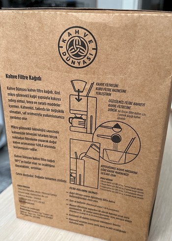 Kahve Filtre Kağıdı No:4 80 Adet kahve dünyası marka - Görsel 2