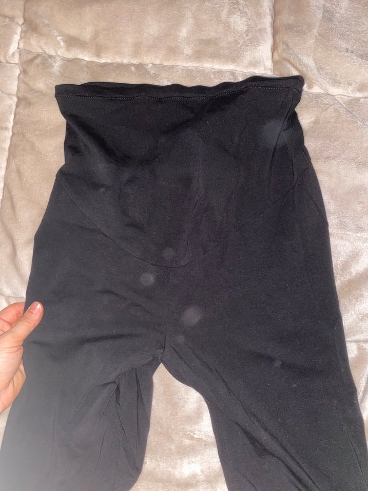 Siyah Düğmeli Hamile Pantolonu - Görsel 2